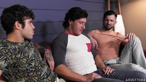 Heteroflexible - Horny Casey Everett &amp; Joseph Castlian Team up to Fuck Bisexual Buddy Dalton Riley