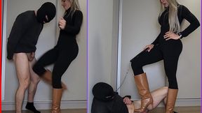 Sexy Lytta Kicks bitch balls HARD for taking too long to buy her boots - BALLBUSTING - FEMALE DOMINATION - FOOT DOMINATION - FEMDOM - CBT - HUMILIATION - FOOT SLAVE - BOOTS - FINDOM - COLLAR - KICK - copy 1