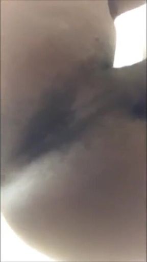Big oil soaked BBC wrecks trans BBW solo ass in raw POV