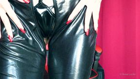 Jerk off, Cum and Swallow for My Fetish Catsuit