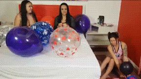 TWO FRIENS PLAY WITH THE SLAVE´S FEAR OF BALLOONS - BY ADRIANA FULLER & MORENA ROSA - FULL VERSION - KC PRODUCTIONS
