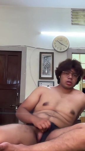 Horny Desi Twink Bitch Loses Control at Home