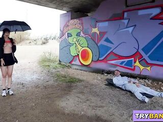 BANGBROS - Lucky Mofo Emilio Ardana Fucks Spanih Babes Yenifer Chacon And Athenea Rose In The Ass Outdoors In Spain