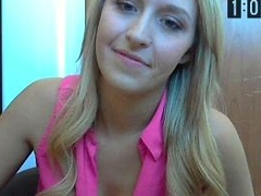 Blonde teen Sierras first erotic masturbation video