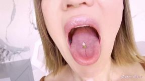 Tiny Gets Licked and Swallowed