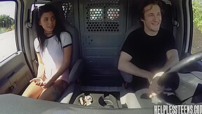 Gina Valentina In [sawyer] Gina On A Van