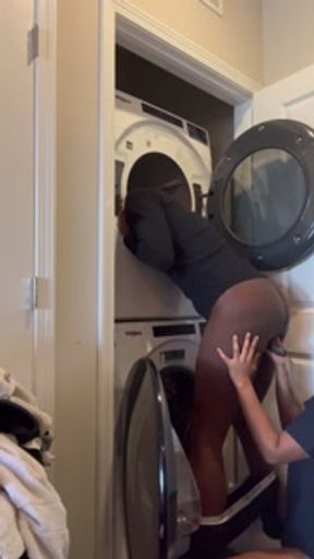 Soon as I put the clothes in the dryer she wanna start