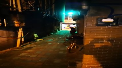 Petite Ling takes a big juicy cock in a cold dark alley