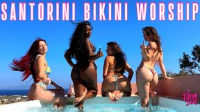 Santorini Bikini Worship feat Mistress May, Goddess Sii, Princess Honey