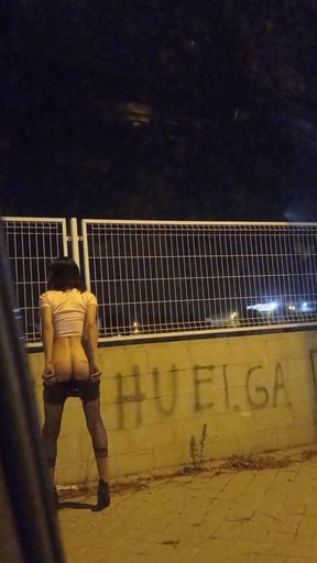 Crossdresser Caught Outdoors