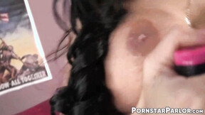 Large tits MOMMY Angelina Valentin uses toys for her solo wanking