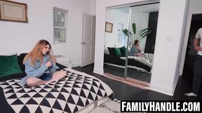Mike Mancini rails a redhead MILF and busty Teen's pussy