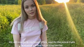 The couple decided to have sex in the woods