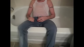 piss bath in 501 and white tank top 2009
