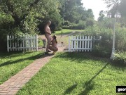 Dick Sucking Outdoors - Real Married Couple Missy and George