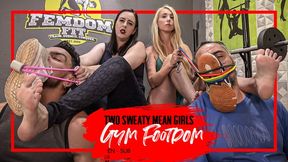 Nara and Charlotte make gym guys worship their smelly socks and sweaty feet (720p EN-sub) Foot Domination - Foot Gagging - Foot Fetish - Foot Smelling