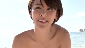 2021 solo - Young Japanese babe on the beach outdoors