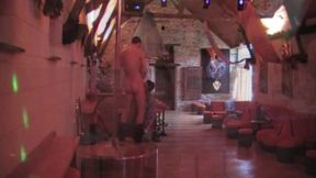 Twink latino fucked in club dance