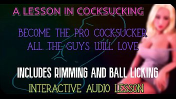 A lesson in cocksucking Includes Rimming and Ball Licking