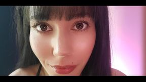Intimate Eye Contact - I gaze at you with my pretty brown eyes, and come close to you so you can admire my beautiful face