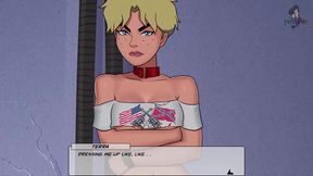 PowerGirl Gets Sweaty & Frosty With Muscle Vixens In DC Comics Hentai Fantasy