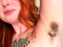Redhead Nerdy Teen With hairy pussy Masturbating
