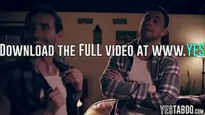 Lost blonde MILF traveller let two strangers double penetrate her