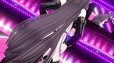 Thicc Elf VTuber Strips in Hentai MMD Cosplay