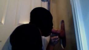 Amazing Masked Gloryhole Prick Sucker