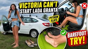 Vika Barefoot Engine Cranking Session Full Video 18 Min 1080