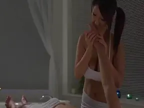 Sensual Japanese Massage Finishes with Stellar Blowjob & Hot Pussy Riding