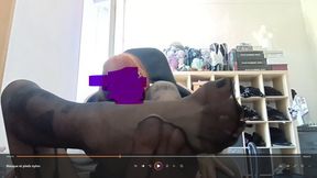 Masque et pieds nylon