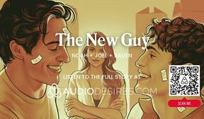 asmr audio porn bisexual male mfm threesome with femdom female boss  cock shar