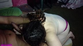 encaixando gostoso na casadinha safada e humilhando o maridinho manso