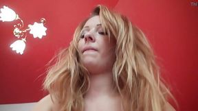 Sexy blonde girl with big ass gets nailed and facialized