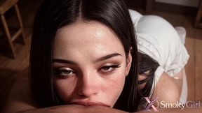 i fucked my bestfriend s girlfriend in the bakery...i roasted her tiny pussy and slutty bums with my giant dick! [ai]