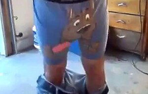 Dancing Daddy Bear Flashes His Big Cock on Webcam