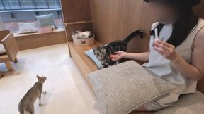 【個人撮影】 プール前に可愛い水着を着た彼女と仰向けフェラチオ♡仰向けおっぱいがエロすぎる彼氏目線の主観映像♡／Japanese amateur hentai