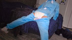 Twink In Footie Pajamas Messes Diaper & Magic Wand