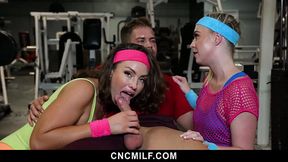 Busty MILF gives a blowjob and fucks in hardcore positions
