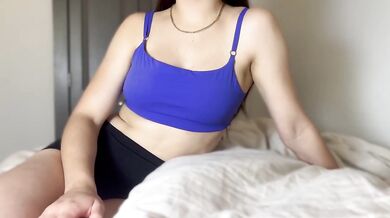My girlfriend's freaky roommate ate my cock then begged for a deep creampie