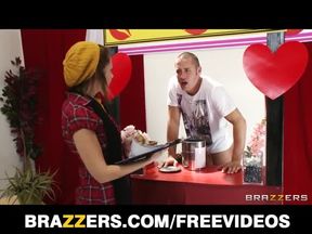 turns a charity kissing booth into a fuck booth