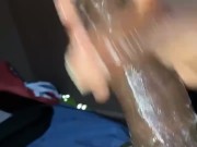 Oiled BBC using cockring