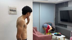 Finally I Was Left Alone with the Maid I Ended up Giving Her a Hard Fuck by Her Tight Ass