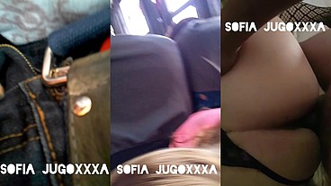 Mi puta caliente en el metro en el camión en la camioneta y en el hotel con diferentes desconocidos