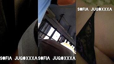 Mi puta caliente en el metro en el camión en la camioneta y en el hotel con diferentes desconocidos