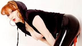 ”Skin Tight Red Sexy Dildo!”