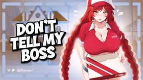 Tomboy Pizza Delivery Girl Tempts with a Teasing Blowjob and ASMR Roleplay