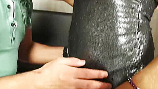 Fat man gets his juicy ass drilled hard by the trans babe