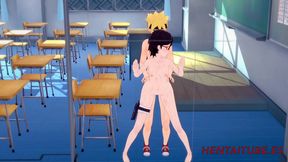 Hard Naruto Hentai Sex – Young Sarada Fucked for Creamy Finish